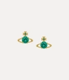 Vivienne Westwood Reina Earrings Gold-turquoise-cz Gold-turquoise-cz Women