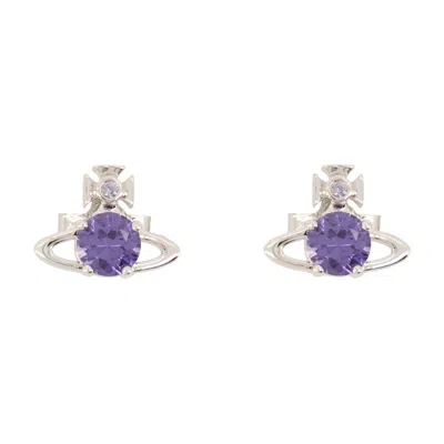 Vivienne Westwood Reina Earrings In Purple