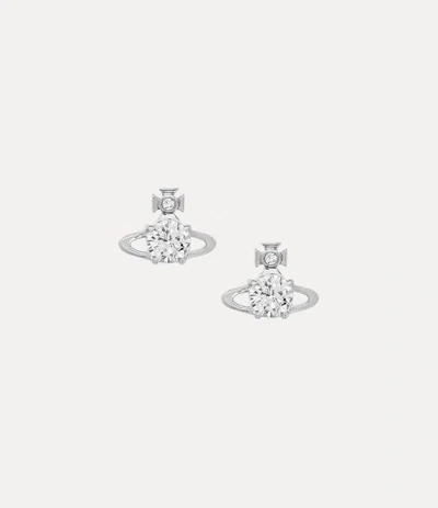 Vivienne Westwood Reina Earrings Silver Zirconia Women