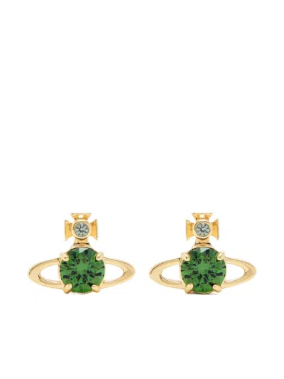 Vivienne Westwood Reina Large Orb-motif Stud Earrings In Gold