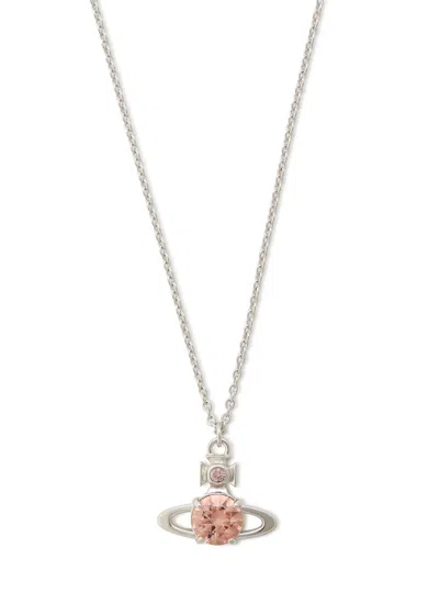 Vivienne Westwood Reina Large Orb Necklace In Silver