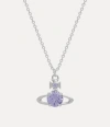 Vivienne Westwood Reina Large Pendant Necklace Platinum-light-lavender-cz Platinum-light-lavender-cz Women