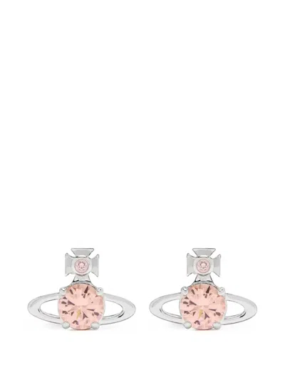 Vivienne Westwood Reina Orb Earrings In Pink