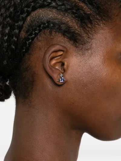 Vivienne Westwood Reina Orb Earrings In Silver