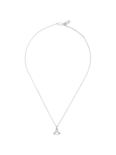 Vivienne Westwood Reina Pendant Necklace In Silver