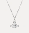 Vivienne Westwood Reina Pendant Silver Zirconia Women In Silver