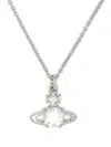 Vivienne Westwood Reina Pendent Necklace Woman Platinum In Metallic