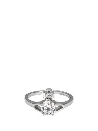 Vivienne Westwood Reina Petit Ring In Silver
