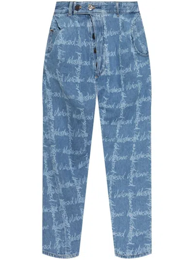 Vivienne Westwood Drunken Jeans In Blue