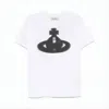 Vivienne Westwood Relaxed Fit Graphic Emblem White T-shirt In White