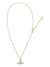 Vivienne Westwood Grace Light Embossed Pendant Necklace In Gold
