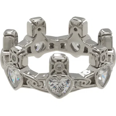 Vivienne Westwood Renatta Ring In Ss26-p102 Platinum /