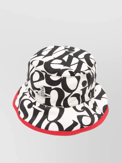 Vivienne Westwood Reversible Logo Bucket Hat In White