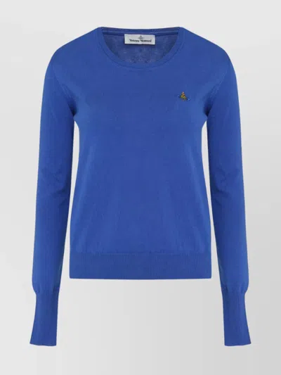 VIVIENNE WESTWOOD RIBBED CASHMERE CREW-NECK SWEATER WITH LONG SLEEVES