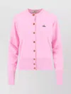 Vivienne Westwood Bea Orb-embellished Button Cardigan In Purple
