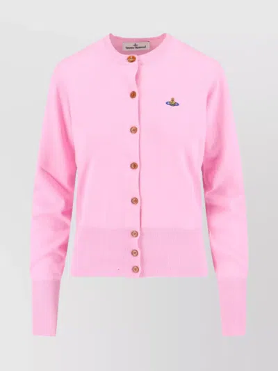 VIVIENNE WESTWOOD RIBBED CREWNECK KNITWEAR HEM
