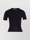 Vivienne Westwood Short-sleeve Sweater With Orb Embroidery In Black