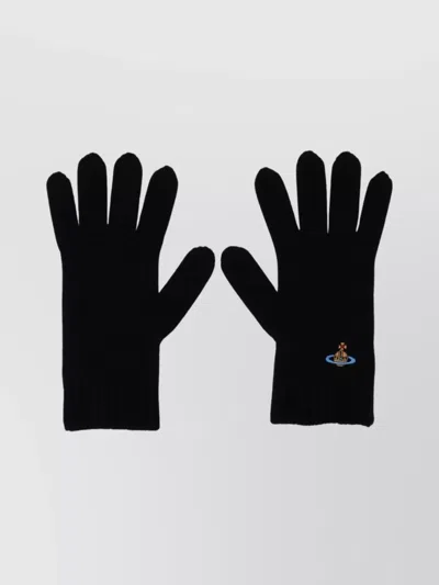 VIVIENNE WESTWOOD RIBBED CUFF GLOVES FOR STYLISH HANDS