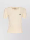 Vivienne Westwood Ribbed Hem Crewneck Top With Short Sleeves