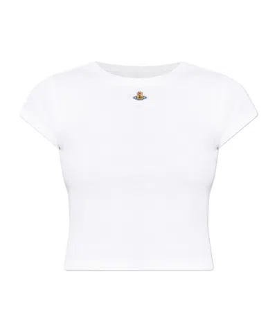 Vivienne Westwood Baby Peru T-shirt Rib Jersey Orchid S Women In White