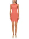 Vivienne Westwood Ribbed Sleeveless Dress In Pink