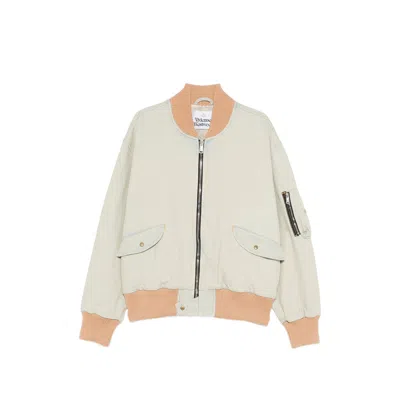 Vivienne Westwood Long-sleeved Zip-up Jacket In White