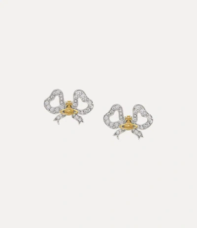 Vivienne Westwood Rigoberta Earrings Platinum-gold-white-crystal Platinum-gold-white-crystal Women