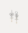 Vivienne Westwood Rigoberta Pearl Earrings Platinum-crystal-velvet-crystal-creamrose-pearl Platinum-crystal-velvet-cry