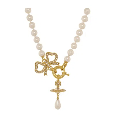 Vivienne Westwood Rigoberta Pearl Necklace In Multi