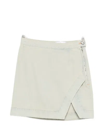 Vivienne Westwood Rita Asymmetrical Denim Skirt In Neutral