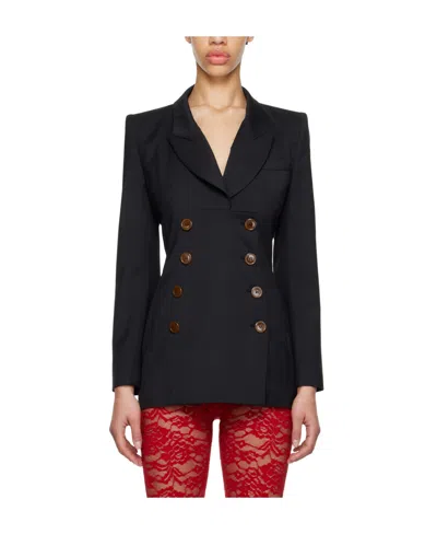 Vivienne Westwood Rita Double-breasted Suit Jacket In Black