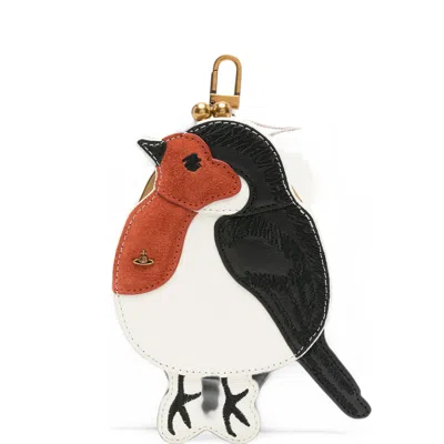 Vivienne Westwood Robin Frame Clasp-fastening Coin Purse In White
