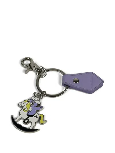 Vivienne Westwood Rocking Horse Teddy Keyring In Multi