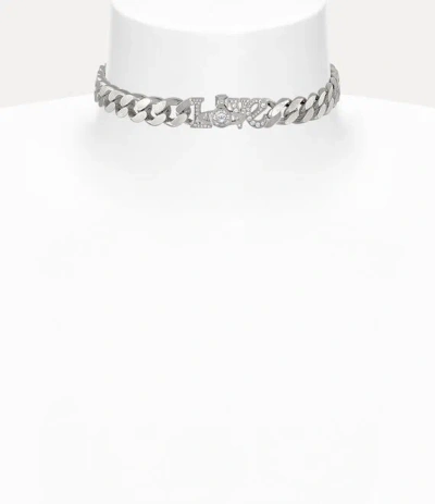 Vivienne Westwood Roderica Choker In White