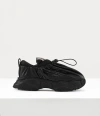 Vivienne Westwood Romper Bag Trainer Leather Black 8-41 Women In Black