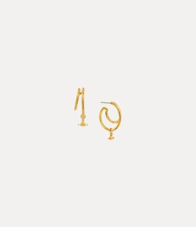 Vivienne Westwood Ronda Earrings Gold Swarovski Crystals Women