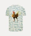Vivienne Westwood Rooster Classic T-shirt Cotton Toile-de-jouy-blue Xl Unisex