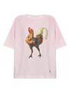 Vivienne Westwood Rooster-print T-shirt In Pink