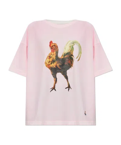 VIVIENNE WESTWOOD ROOSTER-PRINT T-SHIRT