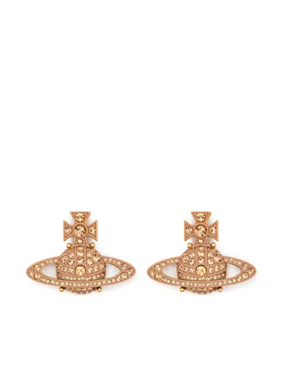 Vivienne Westwood Rose Gold Signature Earrings
