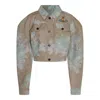 VIVIENNE WESTWOOD ROSE PRINTED CROPPED JACKET