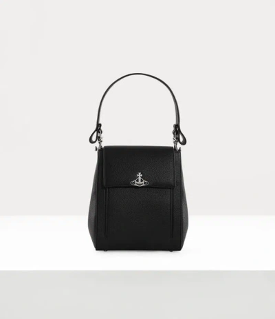 Vivienne Westwood Rosemary Shoulder Bag Faux Leather Black