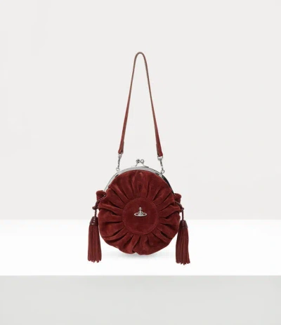 Vivienne Westwood Rosie Frame Bag Leather Burgundy