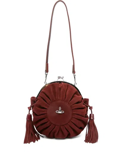 Vivienne Westwood Rosie Pleated-tassel Frame Bag In Red