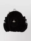 Vivienne Westwood Rosie Shoulder Bag With Tassel And Handle In Black