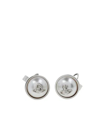 Vivienne Westwood Round Earrings In Silver