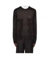 Vivienne Westwood Brown Sean Round Neck Sweater In Black