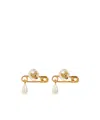 Vivienne Westwood Claude Small Stud Embellished Earrings In Yellow