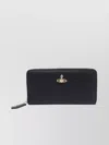 Vivienne Westwood Classic Zip Round Wallet Faux Leather Black One Size Women