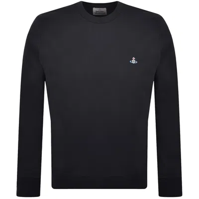 Vivienne Westwood Roundneck Sweatshirt Navy In Blue